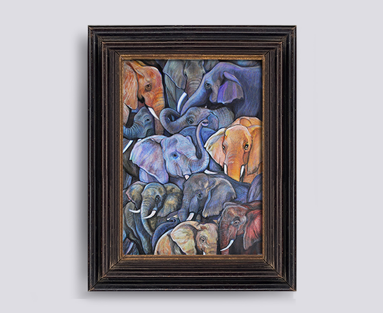 Elephands | Acrylic on Canvas by Bojana Knezevic